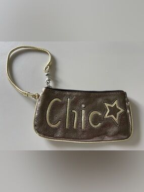 Brighton Brown and Gold 'Chic' Wristlet Clutch